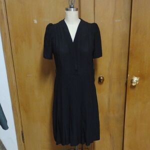 1930s Black Dress